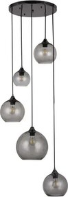 Beltéri függeszték e27 5x40w fekete tanesha