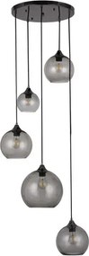 Rabalux beltéri függeszték e27 5x40w fekete tanesha