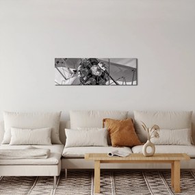 Kép - Repülőgépek (órával) (90x30 cm)