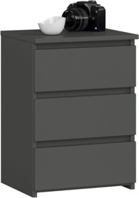 Éjjeliszekrény 40 cm CL3 grafit szürke éjjeli asztal Akd