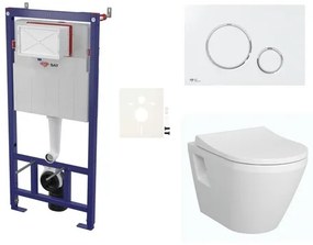 Fali WC szett SAT előtétfalas szereléshez + VitrA Integra WC SIKOSSINTRE70K