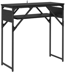 Konzolasztal Musta tammi 75x30x75cm Faanyag