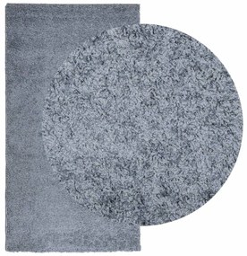 PAMPLONA kék magas szálú bolyhos modern szőnyeg 80 x 150 cm
