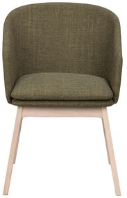 Zöld kárpitozott étkezőfotel szett 2 db-os Windham – Rowico