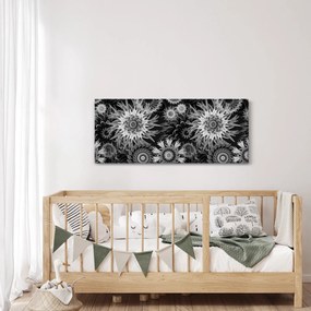 Kép - Fekete és fehér gyűszűvirág (120x50 cm)