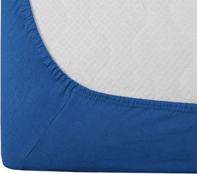 Jersey lepedő sötétkék 160 x 200 cm