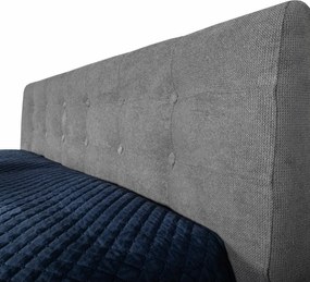 Aria kárpitozott ágy + rácsos rács + matrac EMI