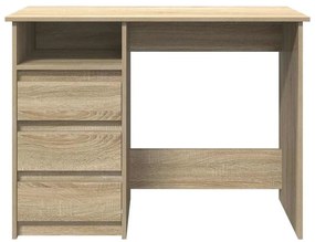vidaXL sonoma tölgy színű szerelt fa íróasztal 102 x 50 x 75 cm