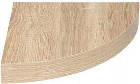 Fixy szögletes polc, kerek tölgy