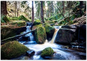 Plakátok 100x70 Hegyi patak táj