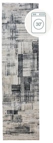 Szürke mosható futószőnyeg 60x230 cm Silas Abstract – Flair Rugs
