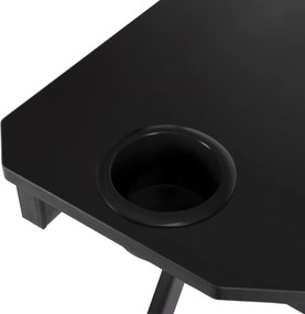 Gaming íróasztal 120 cm méretben, fekete kivitelben BLECK