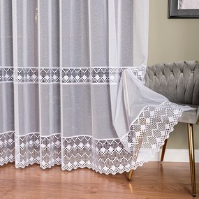 Mg Függöny markizeta prémium 9422 Enzo fehér, Gipszkarton 400x250 szalaggal