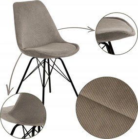 Étkezőszék Bézs konyhai kényelmes, kárpitozott háttámlával