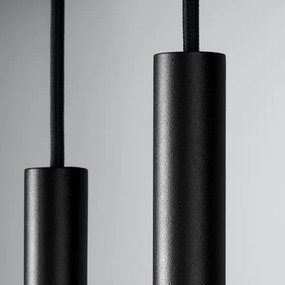 Sollux SL.1304 - Csillár zsinóron PASTELO 2xG9/8W/230V fekete