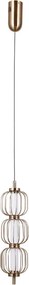 ITALUX PND-34405-3V-HBR PEDRO Modern Led FĂŒggesztett LĂĄmpa Arany LED IP20