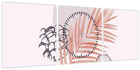 Kép - Lila minimalizmus N⁰3 (órával) (90x30 cm)