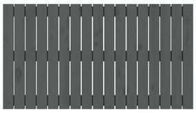 szürke tömör fenyőfa fali fejtámla 108 x 3 x 60 cm