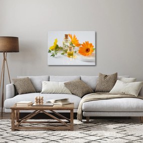 Narancsságra virágok képe (70x50 cm)