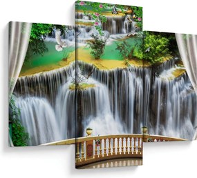 Kép - Varázslatos vízesések megtekintése (90x60 cm)