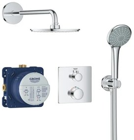 Zuhanyrendszer GROHE Grohtherm vakolat alatti résszel együtt króm 34734000