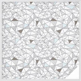 Ablaküveg fólia Adatvédelem Absztrakt formák 100x100 cm