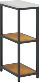 vidaXL Konyhai Tárolás polcokkal Rozsdás 60 x 50 x 92 cm Acél