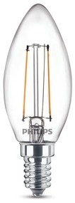 Philips B35 E14 LED gyertya fényforrás, 2W=25W, 2700K, 250 lm, 220-240V
