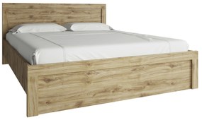 Franciaágy 160 cm Deloris (navarra tölgy) (matrac és ágyrács nélkül). Akció -15%. 1052888