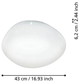 Eglo 900128 - LED RGBW fényerőszabályozható mennyezeti lámpatest SILERAS-Z LED/21,6W/230V