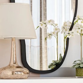 Fali tükör COULDY 85x45 cm fekete