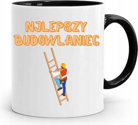 Bögre Fekete Építő Barkács Szakember Ajándék fényképes nyomtatással