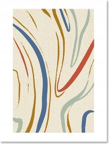 Boho absztrakt Poszter 30x40cm art #T4