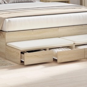 Éjjeli asztal Sonoma tölgy Mérnöki fa 140 x 36.5 x 16.5 cm