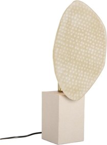 Bézs fém asztali lámpa fém búrával (magasság 46 cm) Neev – Bizzotto