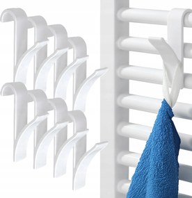 Akasztó kampó fürdőszobai akasztó radiátor non-invazív szett x8