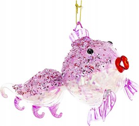 Hal Üveg Karácsonyfadísz 16 CM Karácsonyi Ajándék