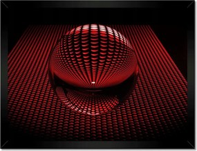 Poszterek keretben 40x30 Piros gömb Disco