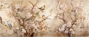 Kép - Vintage madár festmény II. (120x50 cm)