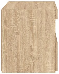 2 db sonoma tölgy színű éjjeliszekrény LED-ekkel 50x40x45 cm