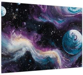 Kép - Festett univerzum (70x50 cm)
