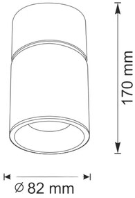 Spotlámpa NIXA 1xGU10/10W/230V fekete