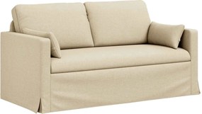 vidaXL Kanapé Krém 158 x 78 x 80 cm szövet