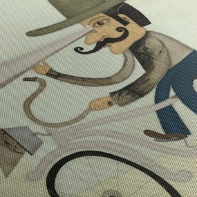 Csillagász kerékpáron (120x50 cm)