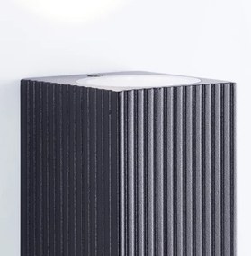 Brilliant - Kültéri fali lámpa JELANI 2xGU10/10W/230V IP44 fekete