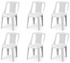 Burco Kerti szék Fehér - 6 DB O