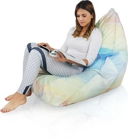 Puff ülőzsák Bermuda Abstract Pastel