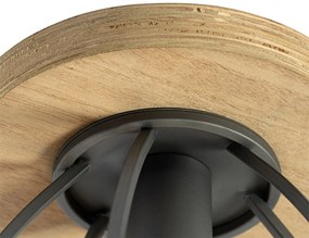 Ipari mennyezeti lámpa sötétszürke fával - Arthur