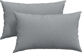 vidaXL Kanapé párnák 2 pcs Világosszürke 50 x 30 cm szövet
