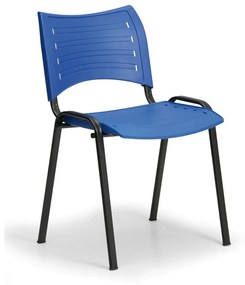 SMART műanyag szék - fekete lábak, kék